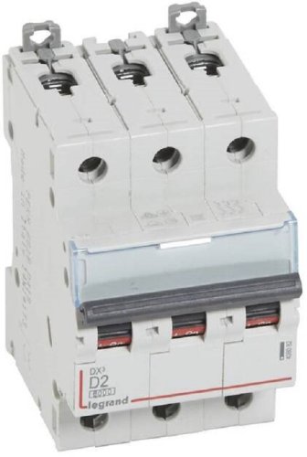 Выключатель автоматический Legrand DX3-E 6000 3п 2А D 10кА картинка